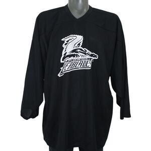 Vintage Maska Air Knit Florida Everblades Black & Minor League Hockey Jersey XXL